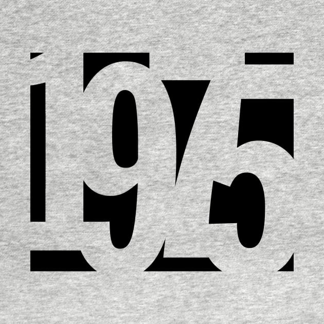 1975 Funky Overlapping Reverse Numbers for Light Backgrounds by MotiviTees